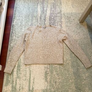 Women’s beige cropped sweater